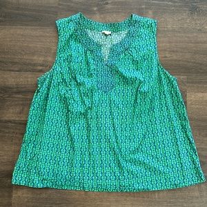 Talbots 3X Cotton Sleeveless Top